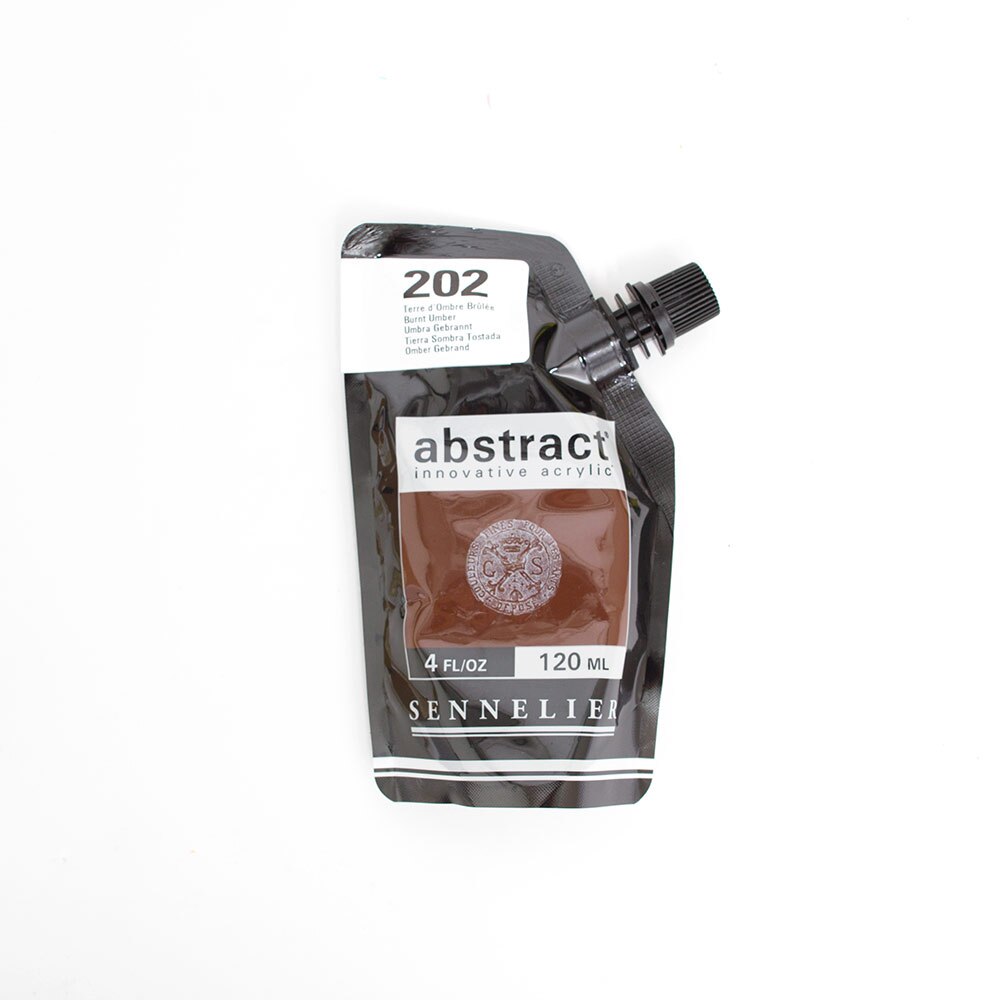 Abstract, Acrylic, Art & School, 120ml, Satin, 242861, Burnt Umber